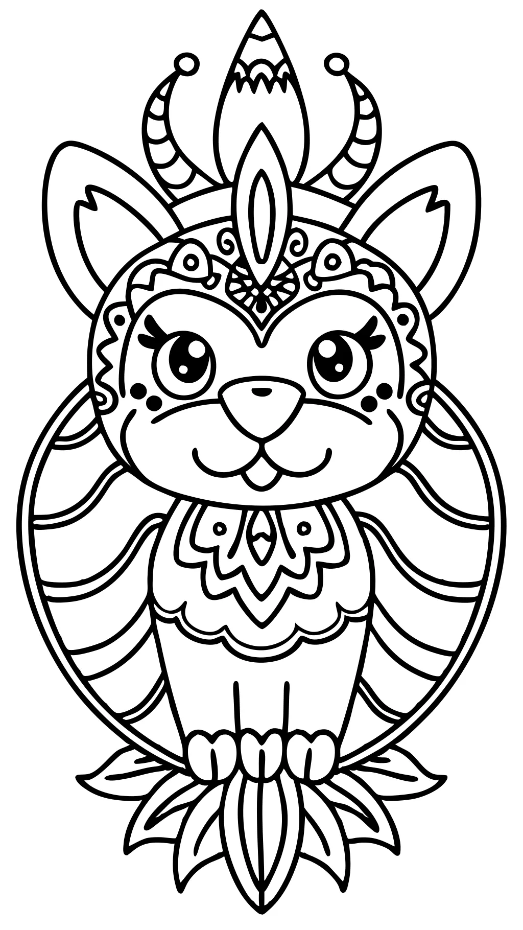 thick line coloring pages